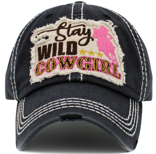 Stay Wild Cow Girl Hat