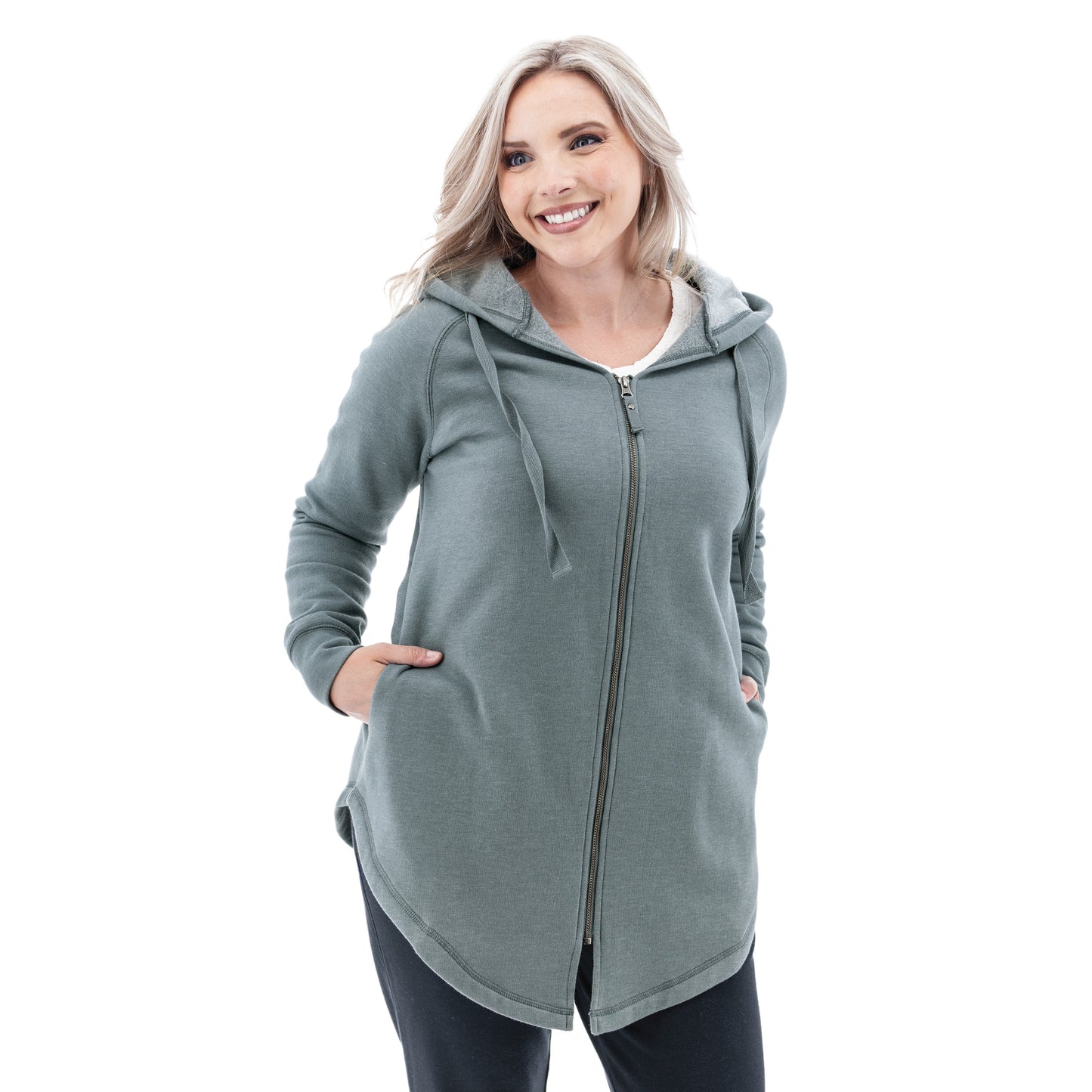 River Oversized Fleece Zip Hoodie