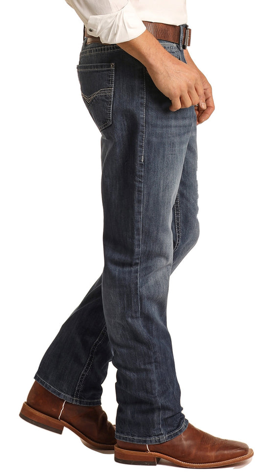 Rock & Roll Denim Relaxed Fit Stretch Stackable Bootcut Jeans