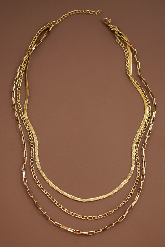 18K Non-Tarnish Stainless Steel Chain Necklace