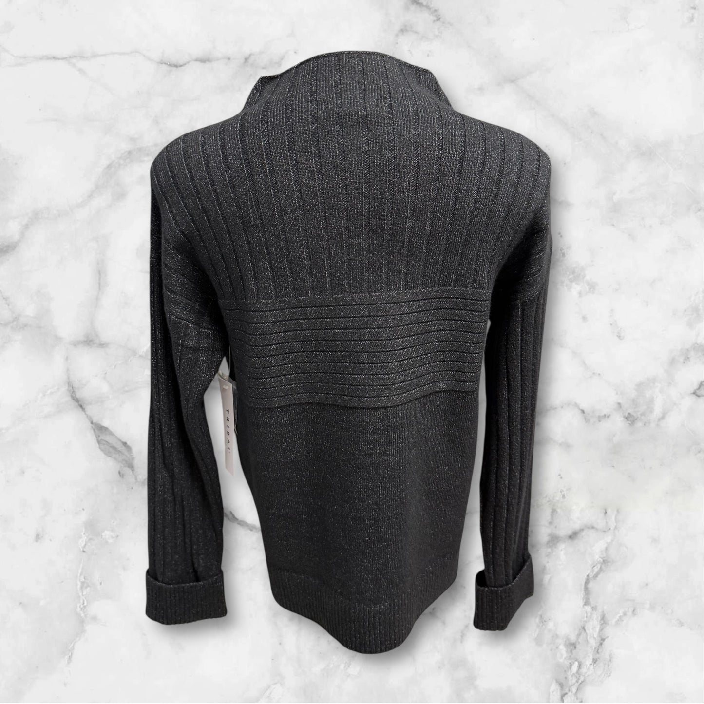 Women’s Black Sweater – Versatile Cotton-Blend Knit | Tribal