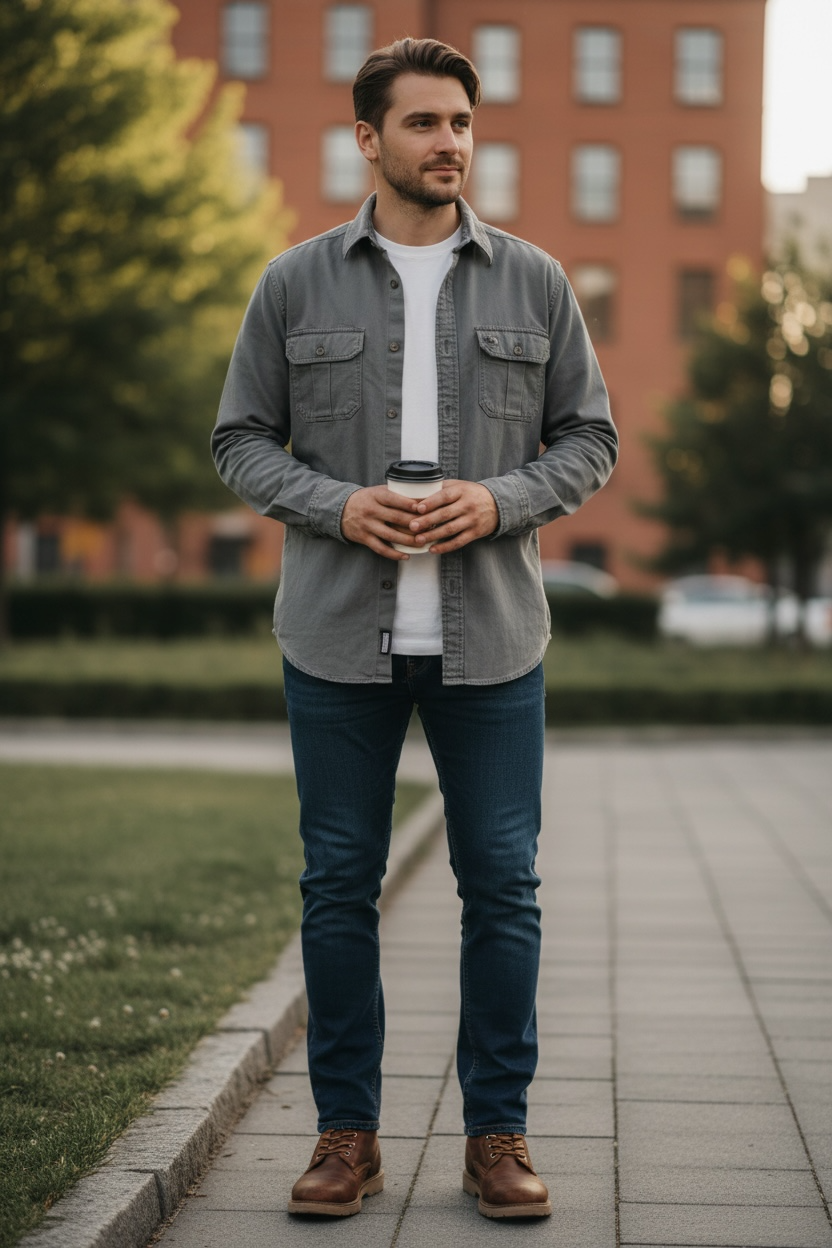 Men's Twill Long Sleeve Shirt