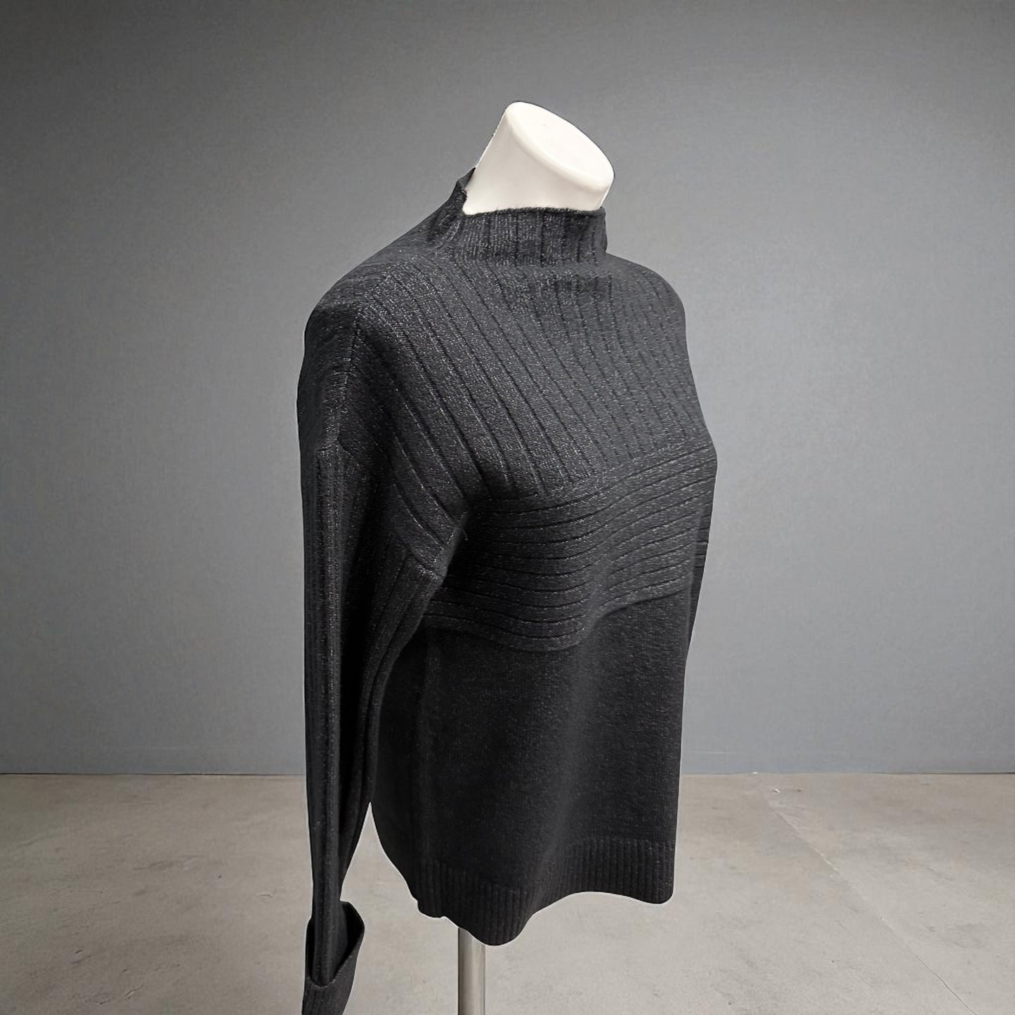 Women’s Black Sweater – Versatile Cotton-Blend Knit | Tribal