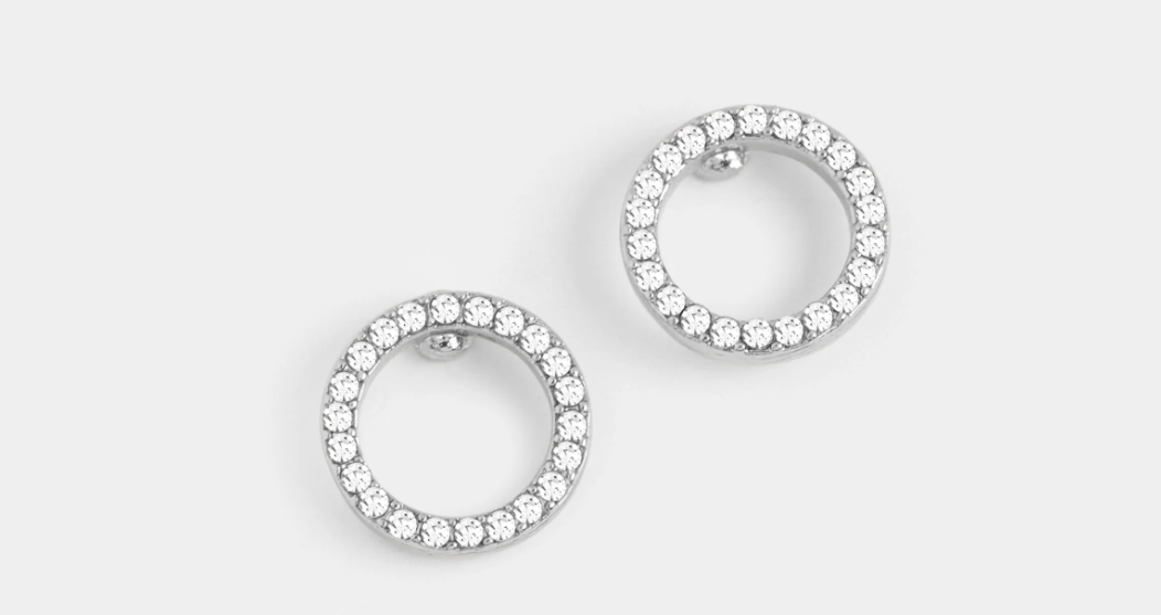 Bejeweled Ring Stud Earring