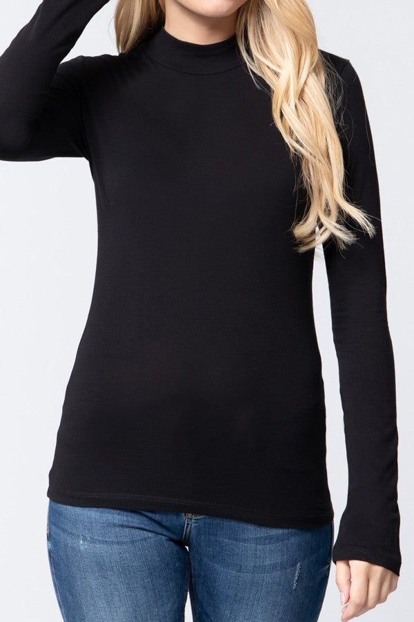 Womens Long Sleeve Jersey Knit Top