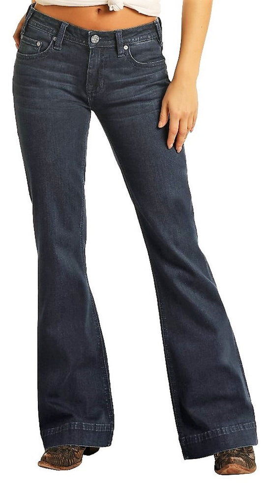 Rock & Roll Cowgirl Mid Rise Extra Stretch Jeans